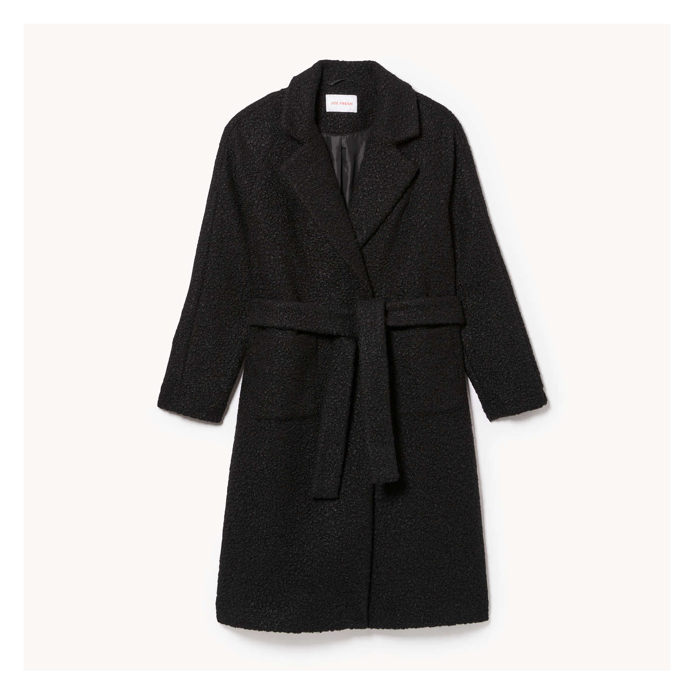 Ganni fenn coat black hotsell